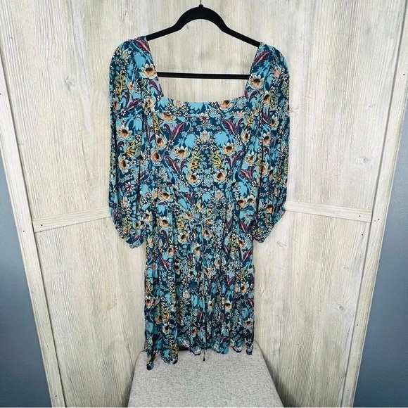 Maurices Floral Square Neck Dress - Picture 4 of 6